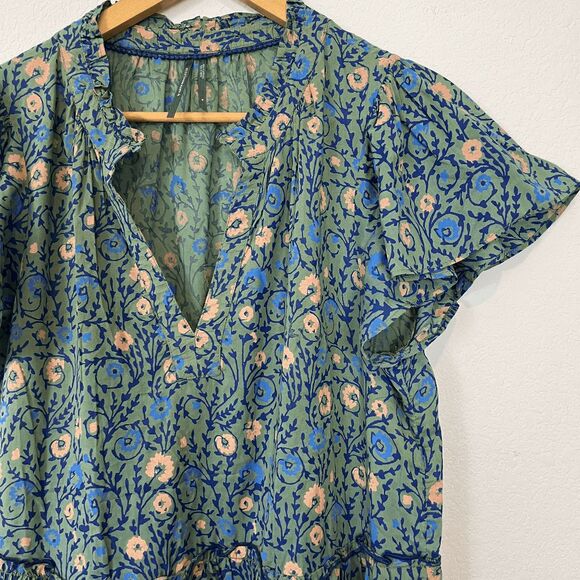 Anthropologie Penrose Tiered Short Sleeve Tunic Dress Women's Size Medium - Picture 4 of 6